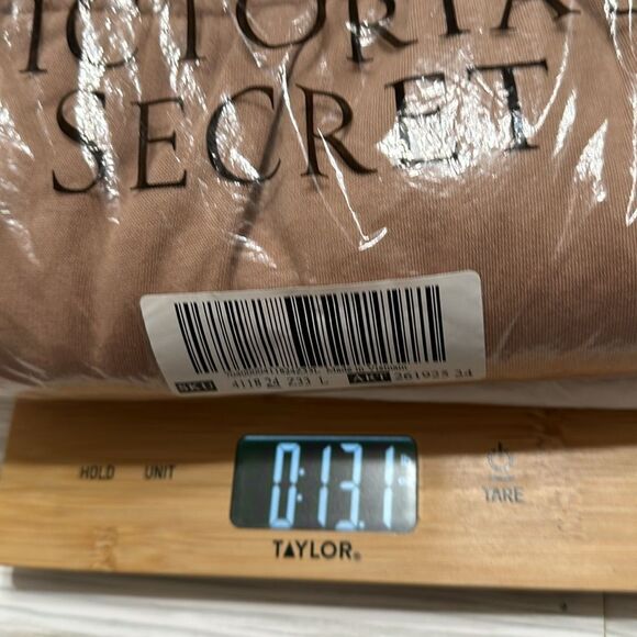 NWT VICTORIA'S SECRET PINK HIGH WAIST TAN COTTON CAMPUS SWEATPANTS JOGGER FLEECE - Picture 9 of 10